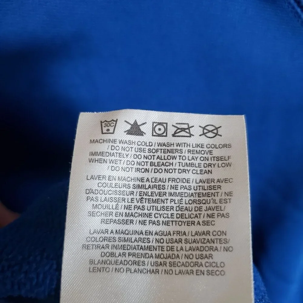 Nike Therma-Fit Neon 1/4 Zip Fleece Pullover Sweater Mock Neck Blue Size Kids XL